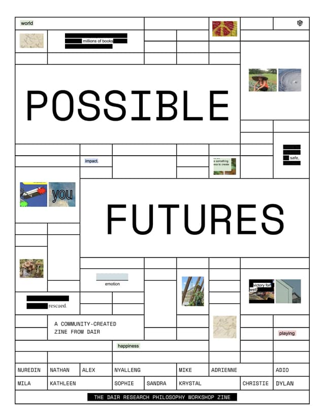 Possible Futures Zine